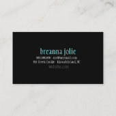 Carte De Visite Damassé de rouge de turquoise de lustre de la (Dos)