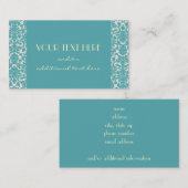 Carte De Visite Damassé des oeufs de Robin (Devant / Derrière)