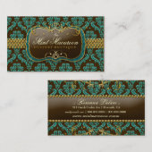 Carte De Visite damassé du macaron 311-Mint (Devant / Derrière)