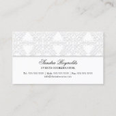 Carte De Visite Damassé élégante (Dos)