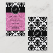 Carte De Visite Damassé élégante (Devant / Derrière)
