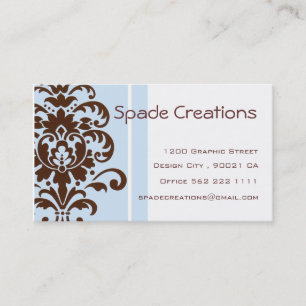 Carte De Visite Damassé élégante - customisée