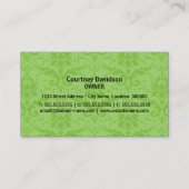 Carte De Visite Damassé élégante et remous (Dos)