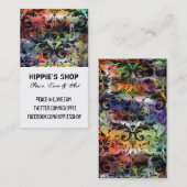 Carte De Visite Damassé grunge artistique (Devant / Derrière)