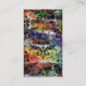 Carte De Visite Damassé grunge artistique (Dos)