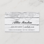 Carte De Visite Damassé noire de CHROMATOGRAPHIE GAZEUSE et (Dos)