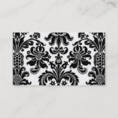 Carte De Visite Damassé noire et blanche (Dos)