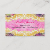 Carte De Visite Damassé vibrante de chaux corrompue par (Dos)