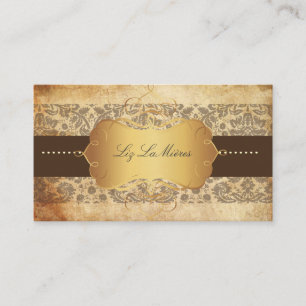 Carte De Visite Damassé vintage de dentelle de PixDezines Désirée