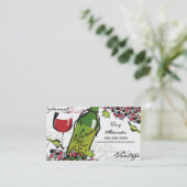 Carte de visite d'amateur de vin (Debout devant)