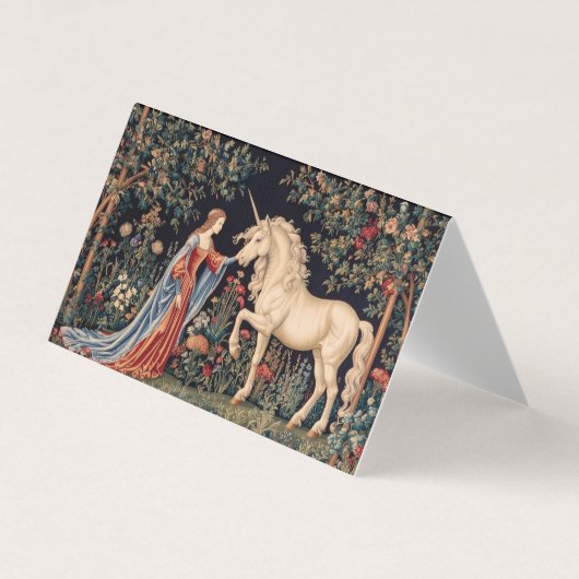 Carte De Visite Dame à la licorne (Devant)