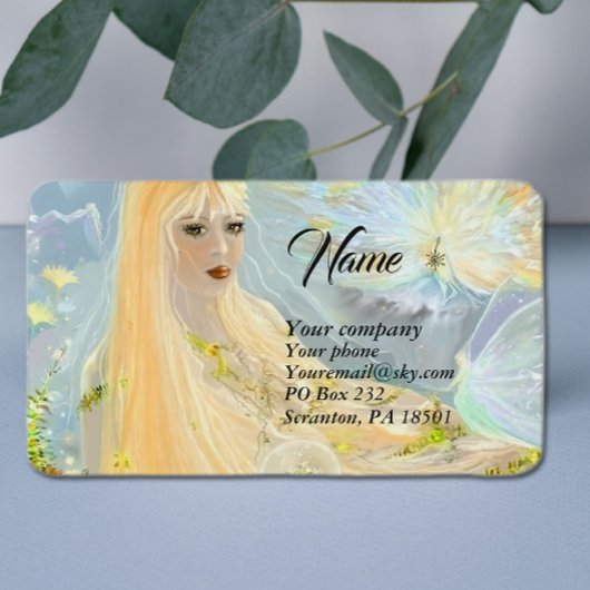 Carte De Visite Dame Automne
