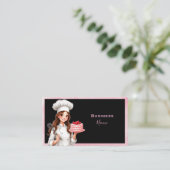 Carte De Visite Dame de cuisson (Debout devant)