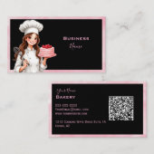 Carte De Visite Dame de cuisson (Devant / Derrière)