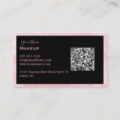 Carte De Visite Dame de maquillage de Blonde (Dos)