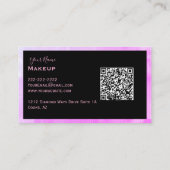 Carte De Visite Dame de maquillage de couleur foncée (Dos)