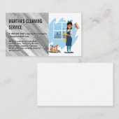 Carte De Visite Dame de nettoyage | Maid (Devant / Derrière)