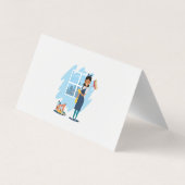 Carte De Visite Dame de nettoyage | Service de nettoyage (Dos)