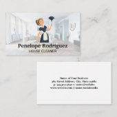 Carte De Visite Dame du gardien de maison | Salon moderne (Devant / Derrière)