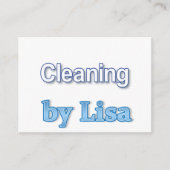 Carte de visite, Dame du ménage (Devant)