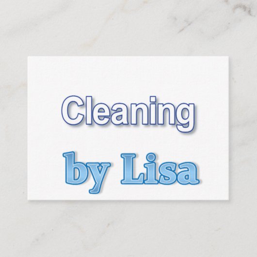 Carte de visite, Dame du ménage (Devant)