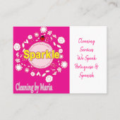 Carte de visite, Dame du ménage (Devant)