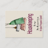 Carte de visite, Dame du ménage (Devant)