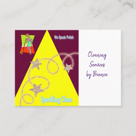 Carte de visite, Dame du ménage (Devant)