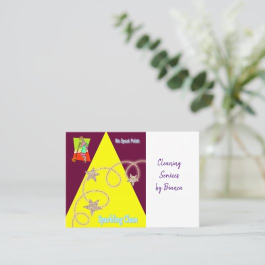 Carte de visite, Dame du ménage (Debout devant)