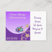 Carte de visite, Dame du ménage (Devant)