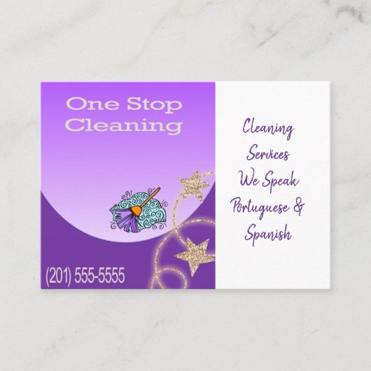 Carte de visite, Dame du ménage (Devant)