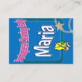 Carte de visite, Dame du ménage (Devant)