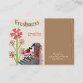 Carte de visite, Dame du ménage (Devant)