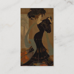 Carte De Visite Dame en noir