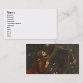 Carte De Visite Dame Sans Merci, 1893 de belle de La (huile sur la (Devant / Derrière)