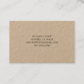 Carte de visite d'aménagement paysager de l'arbre  (Dos)