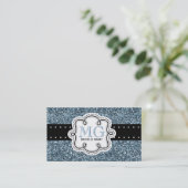 Carte De Visite Dames bleues impertinentes de regard de parties (Debout devant)