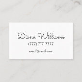 Carte De Visite Dames roses Personnalisées Avon (Dos)