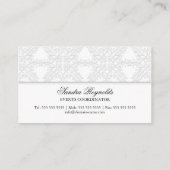 Carte De Visite Damier élégant (Dos)