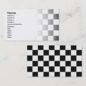 Carte De Visite Damier texturisé simple (Devant / Derrière)