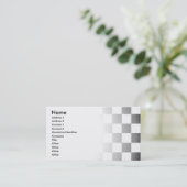 Carte De Visite Damier texturisé simple (Debout devant)