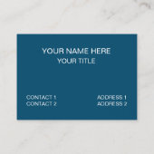 Carte De Visite Damier Vert Bleu Marine (Dos)