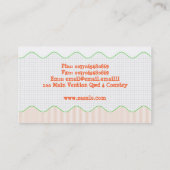 carte de visite d'amitié d'enfants (Dos)