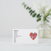 Carte de visite d'amour (Debout devant)
