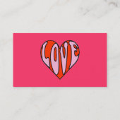 Carte de visite d'amour (Dos)