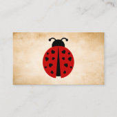 carte de visite d'amour de coccinelle (Devant)