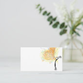 Carte de visite d'amour de professeur de yoga (Debout devant)