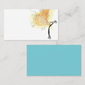 Carte de visite d'amour de professeur de yoga (Devant / Derrière)