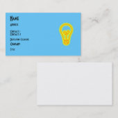 Carte de visite d'ampoule (Devant / Derrière)