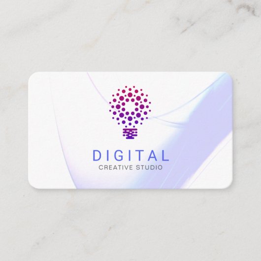 Carte de visite d'ampoule stylisée (Devant)